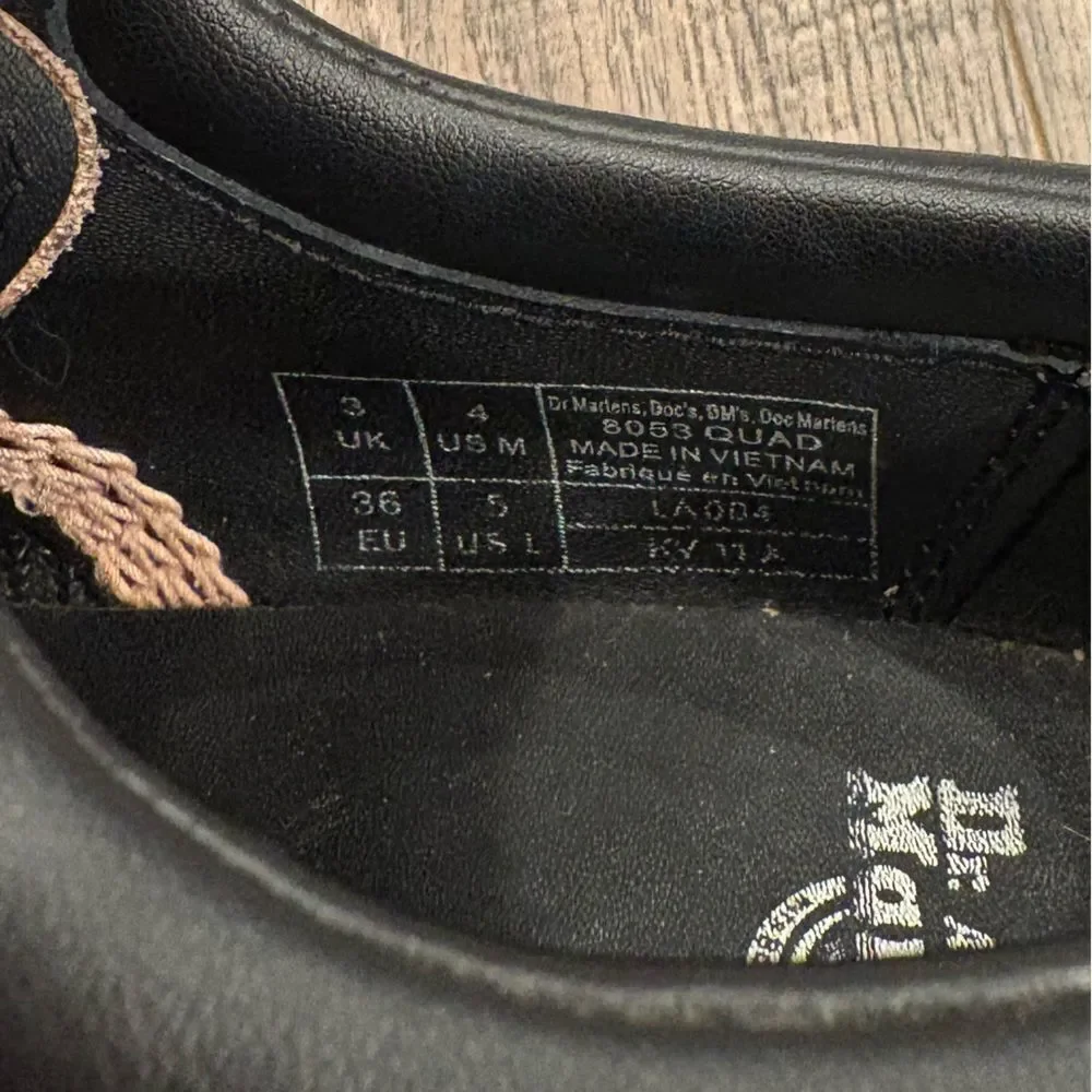 Doc Martens Pisa Leather Platform Shoes Quad Womens